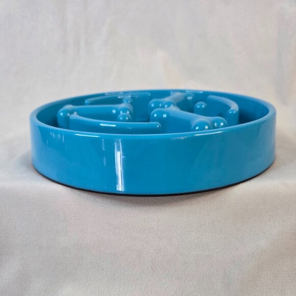 Frisco Bone Shaped Ridges Slow Feed Bowl - Picture 2 of 4